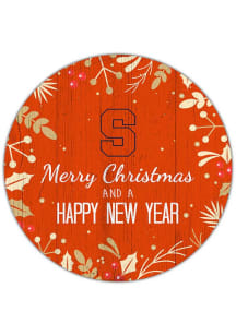 Syracuse Orange Merry Christmas and New Year Circle Sign