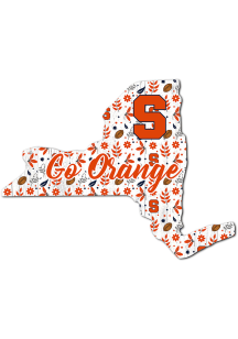 Syracuse Orange Floral State Sign