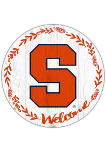 Syracuse Orange Welcome Circle Sign