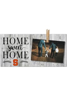Syracuse Orange Home Sweet Home Clothespin Picture Frame