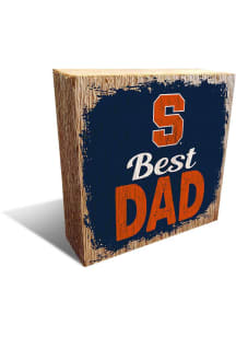 Syracuse Orange Best Dad Block Sign