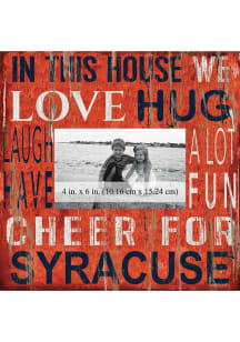 Syracuse Orange In This House 10x10 Picture Frame