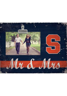 Syracuse Orange Mr and Mrs Clip Picture Frame