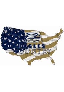 Georgia Southern Eagles USA Shape Flag Cutout Sign