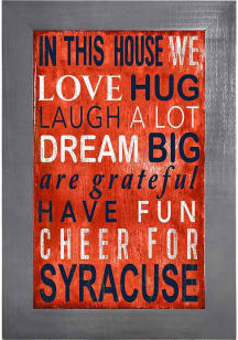 Syracuse Orange In This House Picture Frame