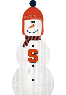 Syracuse Orange Snowman Leaner Sign