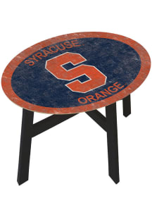 Syracuse Orange Distressed Side Orange End Table