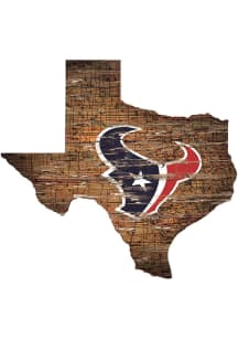 Houston Texans Distressed State 24 Inch Sign