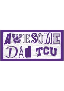 TCU Horned Frogs Awesome Dad Sign