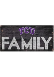 TCU Horned Frogs Family 6x12 Sign