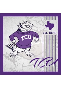 TCU Horned Frogs Album Sign - Purple