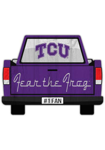 TCU Horned Frogs Truck Back Cutout Sign