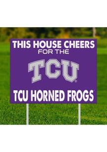 TCU Horned Frogs This House Cheers For Yard Sign