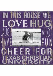 TCU Horned Frogs In This House 10x10 Picture Frame
