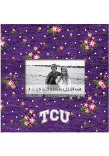 TCU Horned Frogs Floral Picture Frame