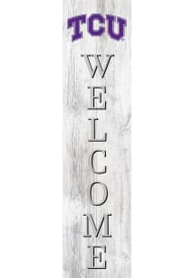 TCU Horned Frogs 24 Inch Welcome Leaner Sign