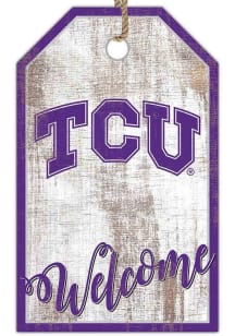 TCU Horned Frogs Welcome Team Tag Sign