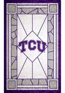 TCU Horned Frogs Stained Glass Sign