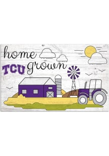 TCU Horned Frogs Home Grown Sign