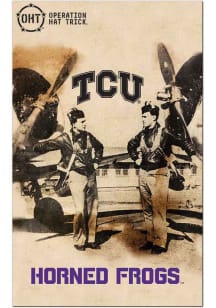 TCU Horned Frogs Twin Pilots Sign