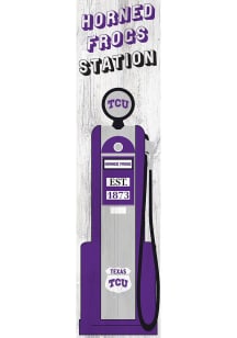 TCU Horned Frogs Retro Pump Leaner Sign