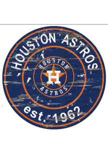 Houston Astros Established Date Circle 24 Inch Sign