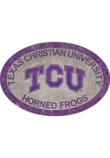 TCU Horned Frogs 46 Inch Oval Team Sign