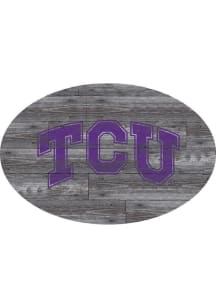 TCU Horned Frogs 46 Inch Distressed Wood Sign