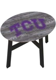 TCU Horned Frogs Logo Heritage Side Purple End Table