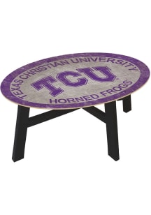 TCU Horned Frogs Team Color Logo Purple Coffee Table