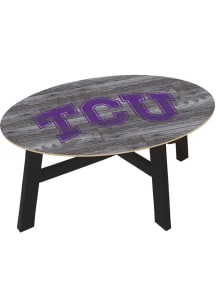 TCU Horned Frogs Distressed Wood Purple Coffee Table