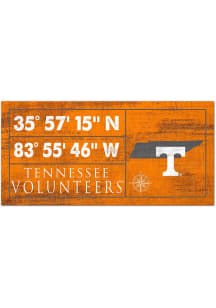 Tennessee Volunteers Horizontal Coordinate Sign