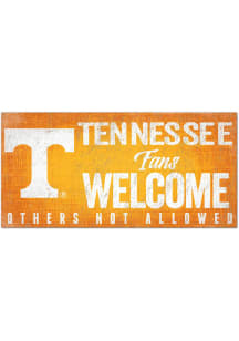 Tennessee Volunteers Fans Welcome 6x12 Sign