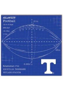 Tennessee Volunteers Ball Blueprint Sign