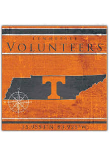 Tennessee Volunteers Coordinates Sign