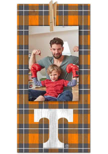 Tennessee Volunteers Plaid Clothespin Sign