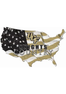 UCF Knights USA Shape Flag Cutout Sign
