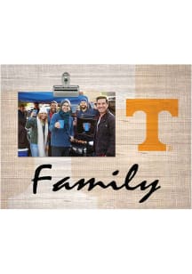 Tennessee Volunteers Family Burlap Clip Picture Frame