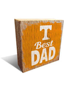 Tennessee Volunteers Best Dad Block Sign