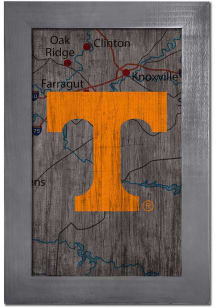 Tennessee Volunteers City Map Sign