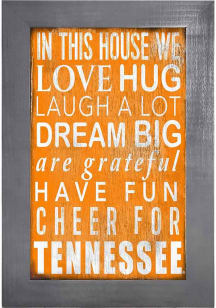 Tennessee Volunteers In This House Picture Frame