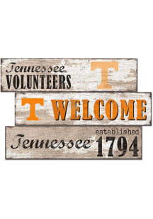 Tennessee Volunteers Welcome 3 Plank Sign