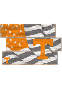 Tennessee Volunteers Flag 3 Plank Sign