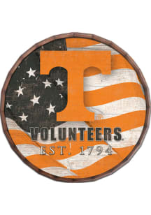 Tennessee Volunteers Flag 16 Inch Barrel Top Sign