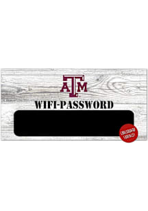 Texas A&M Aggies Wifi Password 6x12 Sign - Maroon