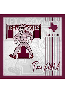 Texas A&M Aggies Album Sign - Maroon
