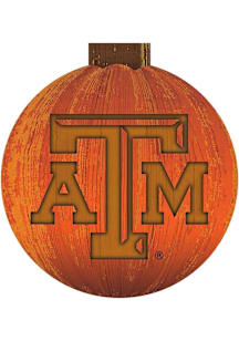 Texas A&M Aggies Halloween Pumpkin Sign - Maroon