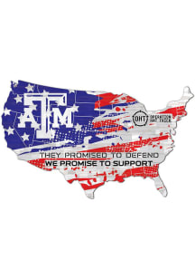 Texas A&amp;M Aggies OHT USA Shape Cutout Sign