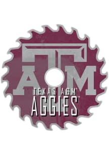 Texas A&amp;M Aggies Rust Circular Saw Sign