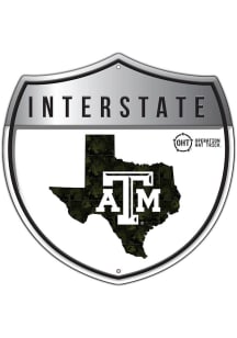 Texas A&amp;M Aggies 12in OHT Camo Interstate Sign